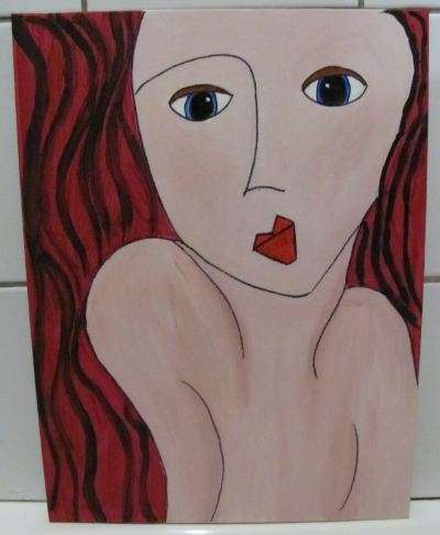 Abstact painting 46cm x 30cm  **Delivery time only 3-7 working days**