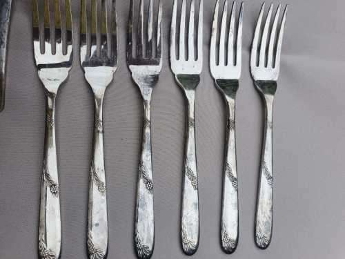 Silver plated fish knives and fork set, Angora silver plated EPNS, made in England