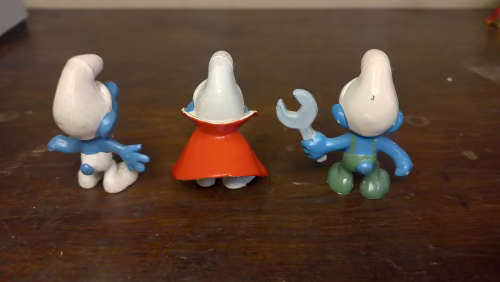 3x Vintage Peyo Smurfs