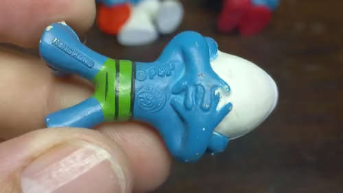 Three Vintage Peyo smurfs