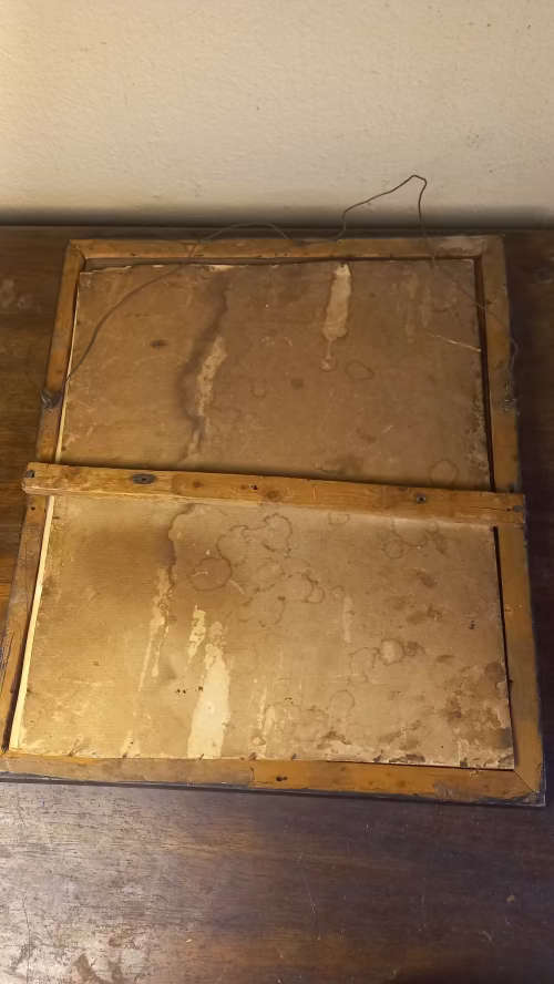 Very old framed print of president Paul Kruger