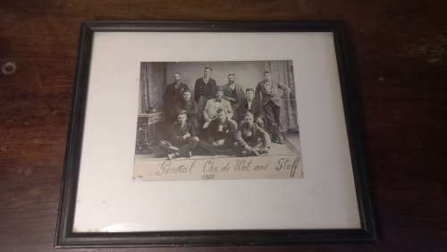 General de Wet and staff 1900 (Boer War) framed photo