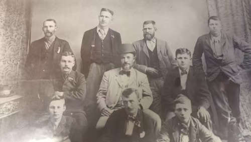 General de Wet and staff 1900 (Boer War) framed photo