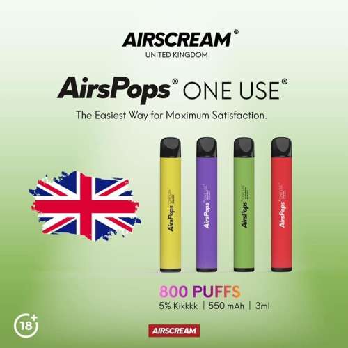 Airscream AirsPops One Use - Zesty Lemon 5%