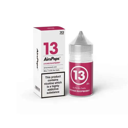 Airscream 313 E-LIQUID Lychee Raspberry 30ml - 4% Nic Salts