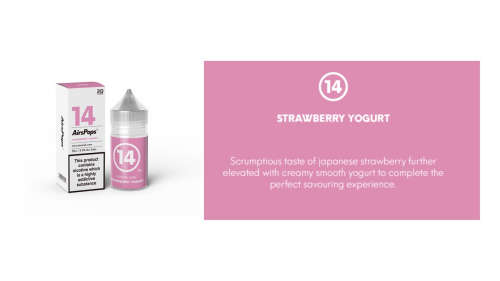 Airscream - E-Liquids - Strawberry Yogurt- 30ml - 4% Nic Salts