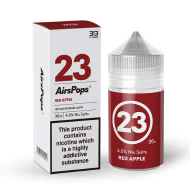 Airscream - E-Liquids -Red Apple - 30ml - 4% Nic Salts