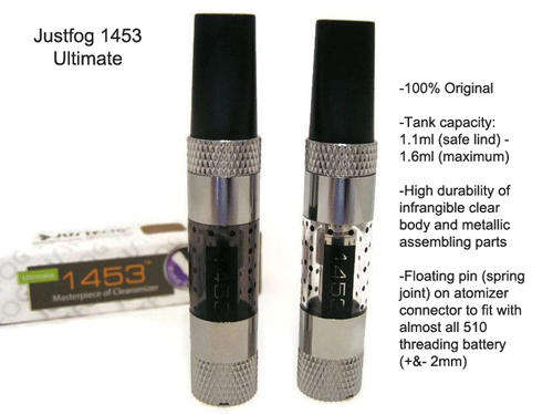 E Cigarette Electronic Cigarette: Justfog 1453 Ultimate Tank ORIGINAL 100%