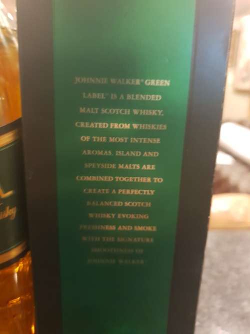 Johnnie Walker Green Label 15 Year Old - Discontinued