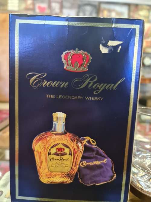 1979 Crown Royal Fine De Luxe Whisky Bottle
