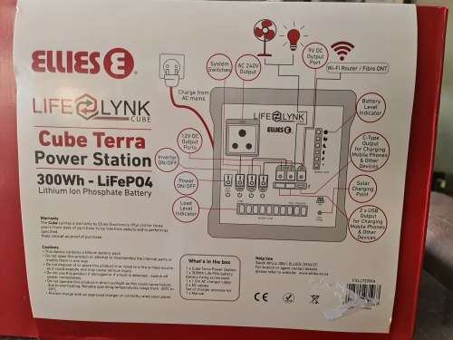 Ellies Cube Terra Portable 300WH Power Station
