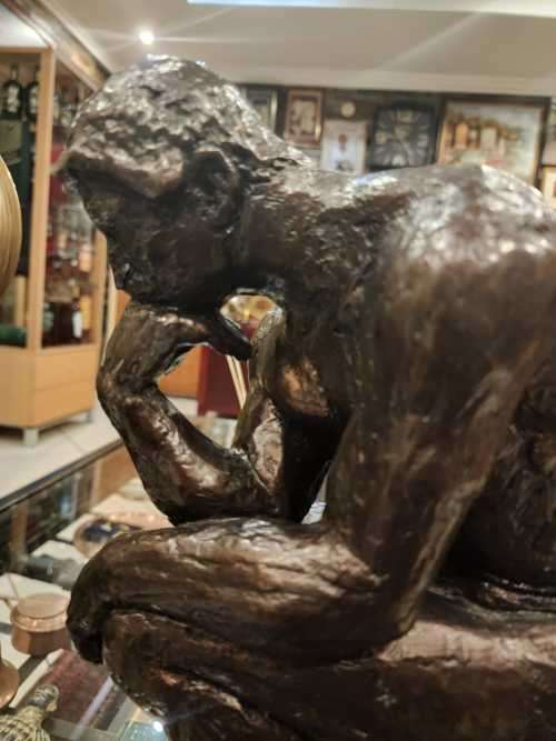 Sculpture - The Thinker Of Rodin Figure