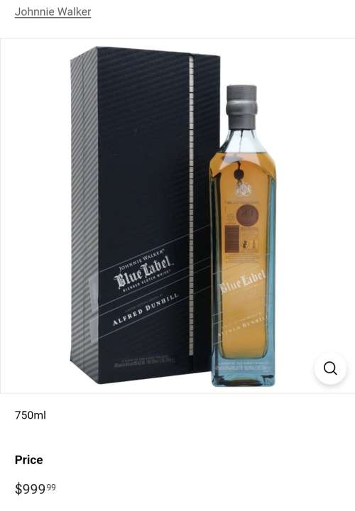 Johnnie Walker Blue Label Limited Edition By Alfred Dunhill
