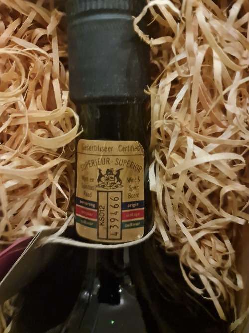 Rare 1930 KWV Muscadel in wooden box