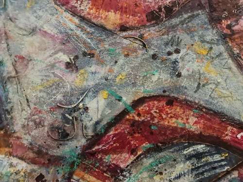 Martin Wenkidu - Twin Towers Mixed Media Art