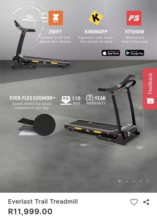 Everlast pacer treadmill clearance