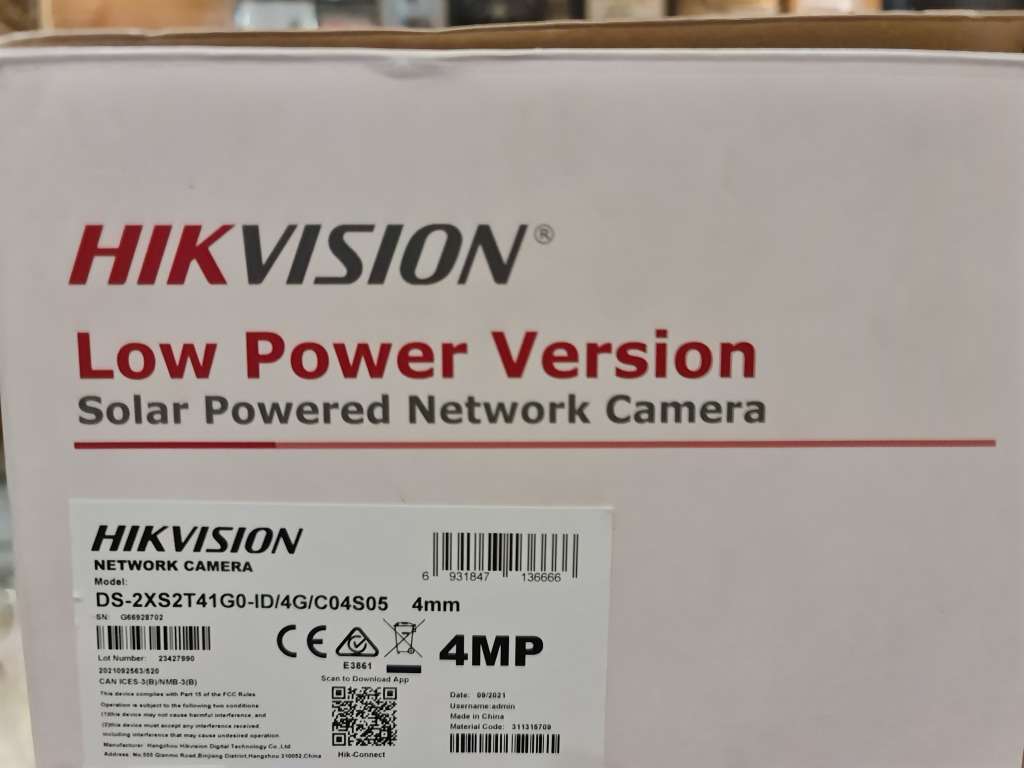 Hikvision 4MP Solar 4G Network Camera