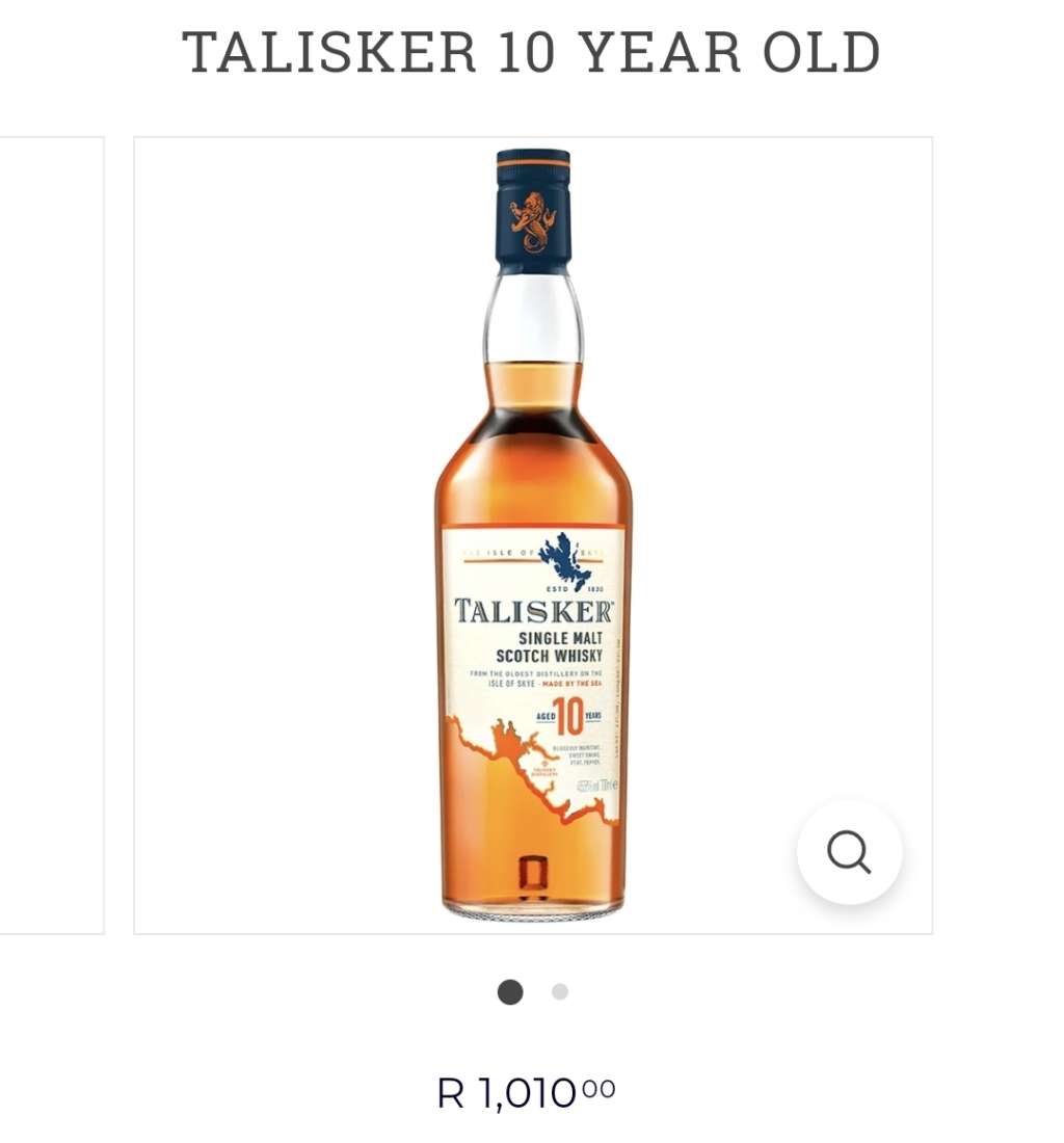Talisker 10 Year Old Single Malt Whisky