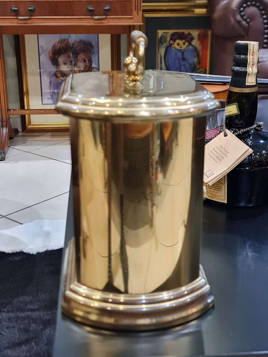 Vintage Moon Face Brass Desktop Clock