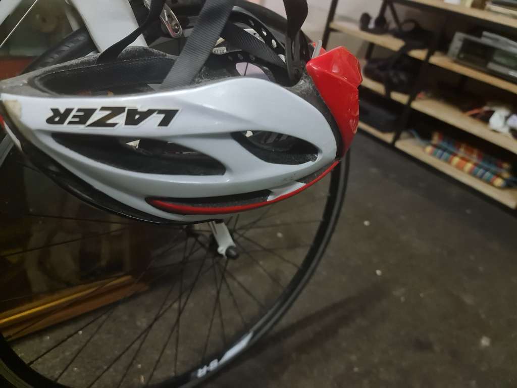 Giant Defy 9 Number 4 Road Bike and Lazer D2 Helmet
