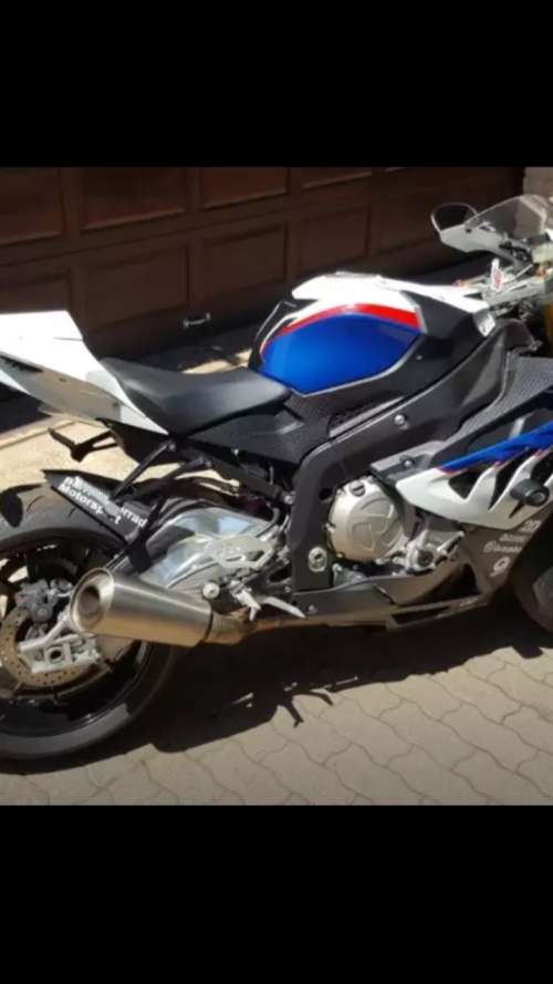 Titanium BMW Exhaust slip on pipe - Will Fit any super bike