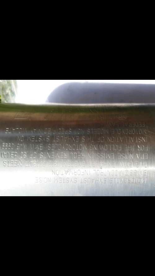 Titanium BMW Exhaust slip on pipe - Will Fit any super bike