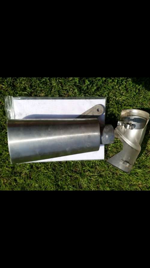 Titanium BMW Exhaust slip on pipe - Will Fit any super bike