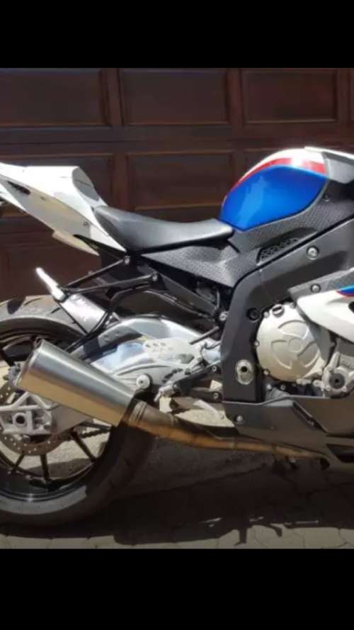 Titanium BMW Exhaust slip on pipe - Will Fit any super bike