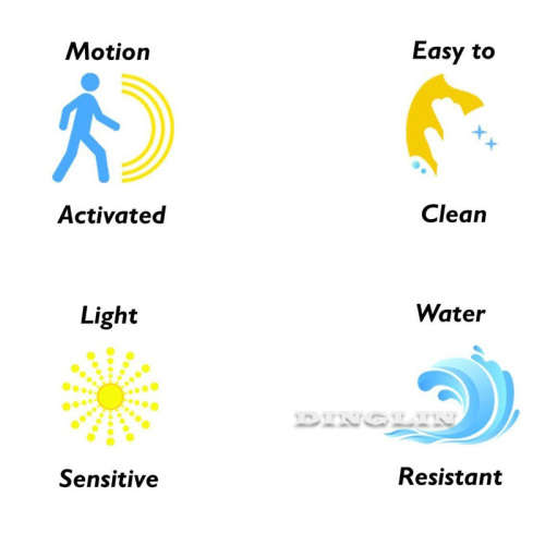 8 Colors Magic Sensor Motion Activated LED Night Light Toilet Seat Lighting Lamp