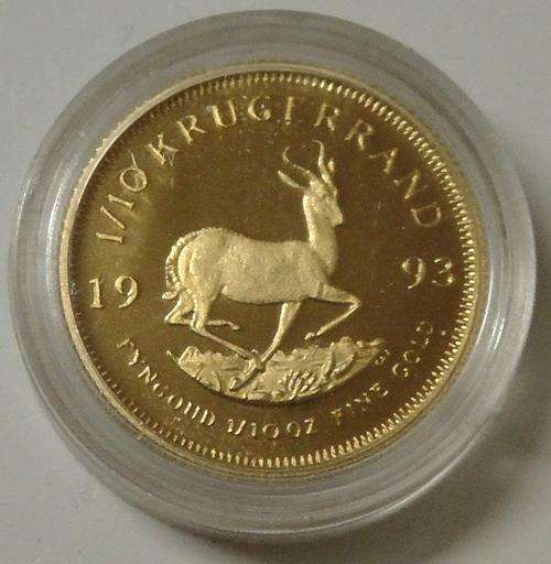 1993  1/10oz KRUGER RAND in CAPSULE