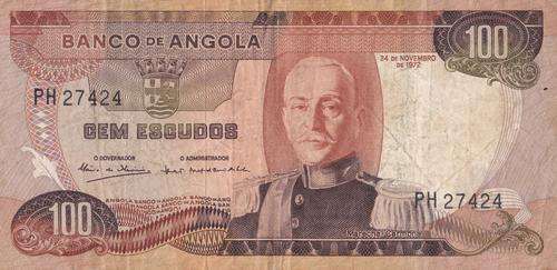1972  100 CEM ESCUDOS - ANGOLA