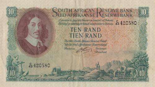 G.RISSIK TEN RAND NOTE
