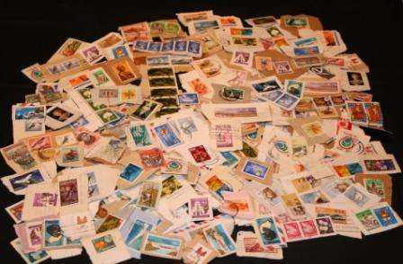 +/- 470 STAMPS (On Paper)