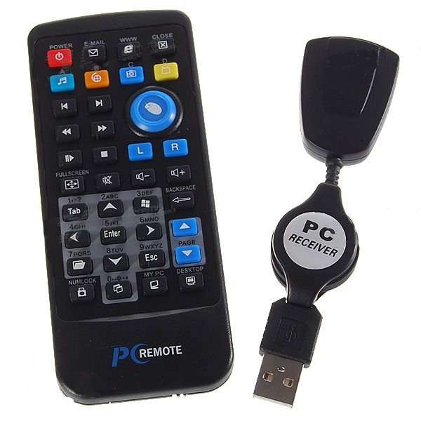 Multimedia IR Remote Controller with USB Receiver for PC