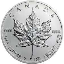 2013 CANADIAN MAPLE'S - PURE .999 SILVER 1 OUNCE BULLION