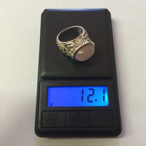 ***BARGAIN*** 925 SILVER BEAUTIFUL VINTAGE PINK GEMSTONE LADIES RING SIZE 5.5 (FREE SHIPPING)