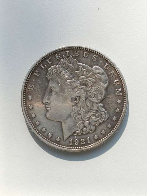 $1 DOLLAR MORGAN SILVER COIN 1921 VINTAGE, COLLECTORS ITEM