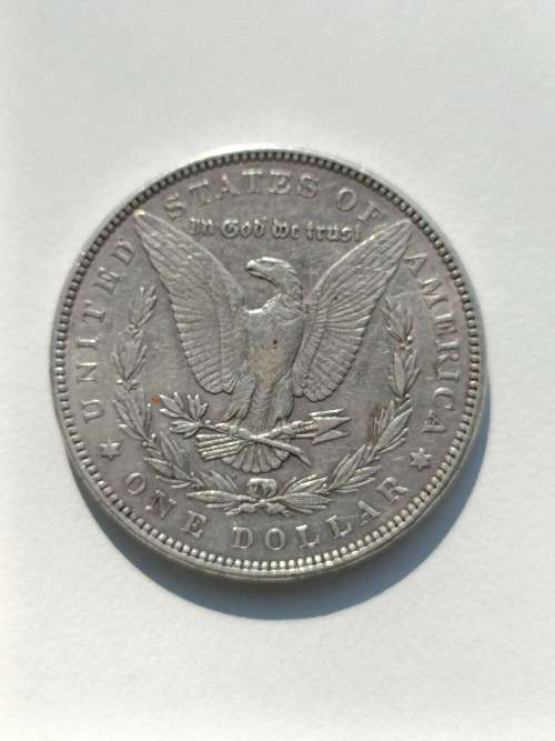 $1 DOLLAR MORGAN SILVER COIN 1887 VINTAGE, COLLECTORS ITEM