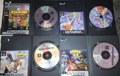4 x Sony Playstation One games (Crash Bandicoot 1-3 and Disney's Hercules)