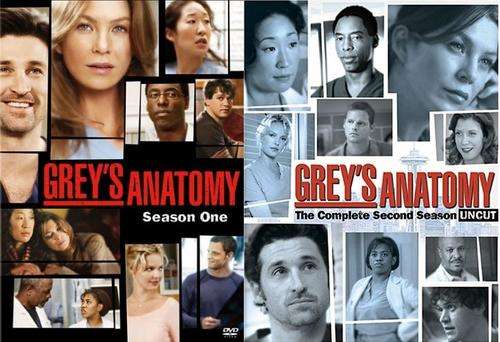 Grey's Anatomy Complete Season 1 + 2 DVD combo