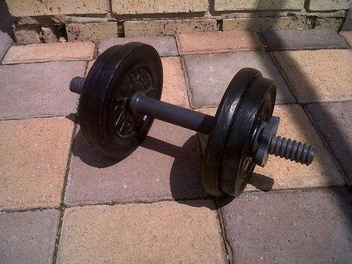 Adjustable Dumbells (10kg) with spinlock