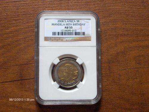 AU 55 Mandela Birthday coin