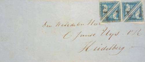 RARE GoGH 4d TRIANGULAR x 4 ON COVER- FULL LETTER!!! - See Discripton