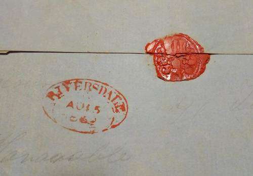 RARE GoGH 4d TRIANGULAR x 4 ON COVER- FULL LETTER!!! - See Discripton