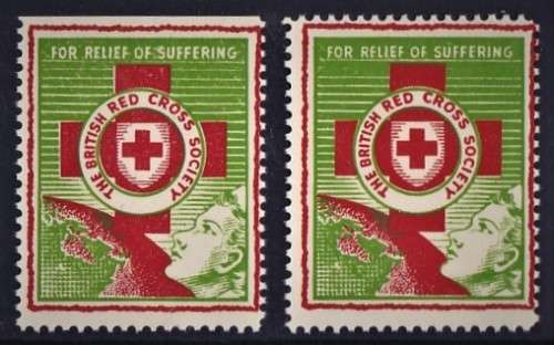 Scarce Great Britain Red Cross Society Labels - Very Fine!!!