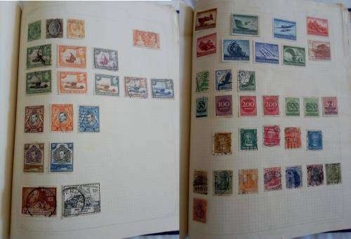 Album in good condition with mixed world stamps! - Only some pages scanned