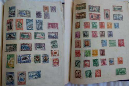 Album in good condition with mixed world stamps! - Only some pages scanned