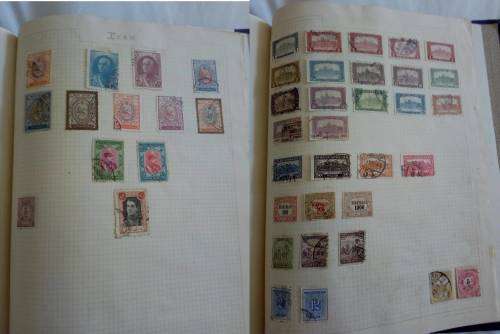 Album in good condition with mixed world stamps! - Only some pages scanned