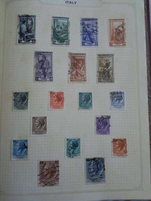 Small world collection in Nice Album Folder - Neat album - not all pages scanned!