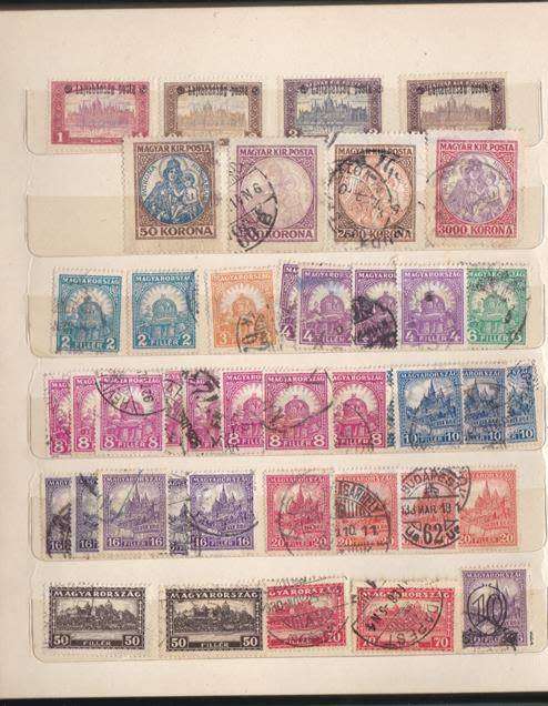 Great Little Stock book with Hungarian & Romanian Stamps from 1870s onwards